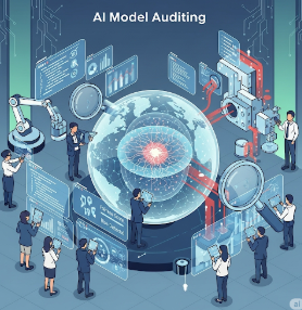 AI Model Auditing Illustration