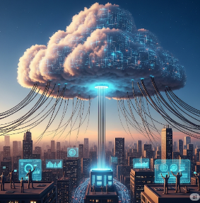 Cloud AI Deployment Illustration