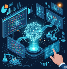 Custom AI Software Illustration