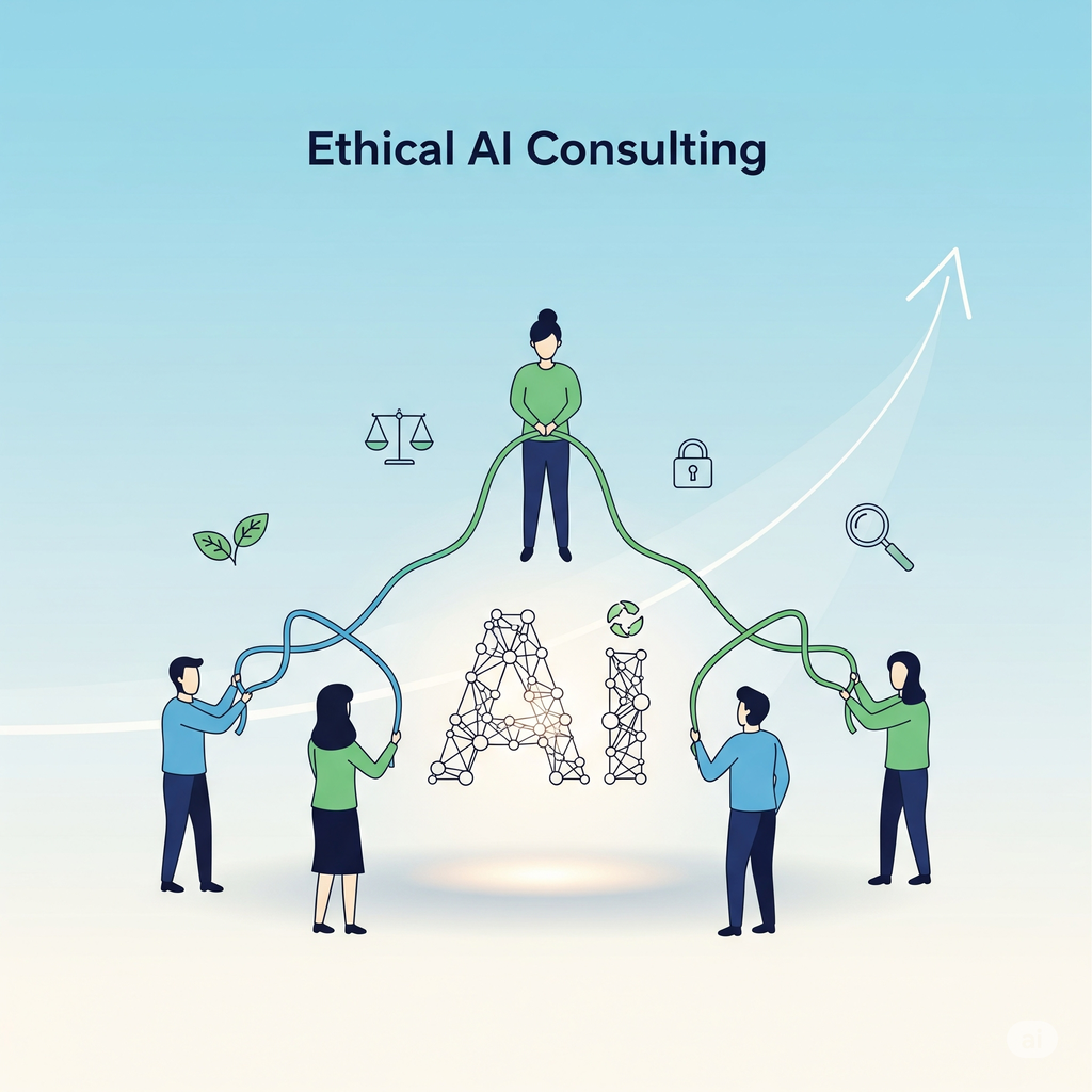Ethical AI Consulting Illustration