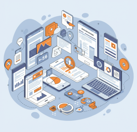 Mobile App Development Illustration